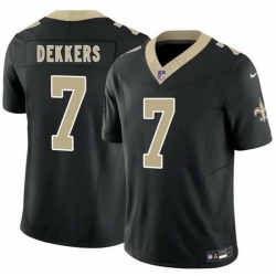 Men New Orleans Saints  7 Hunter Dekkers Black 2026 F U S E Vapor Limited Stitched Football Jersey