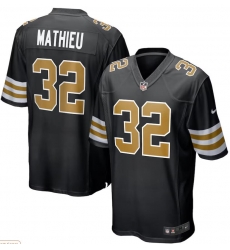 Men's Nike Tyrann Mathieu Black New Orleans Saints Player Alternate Game Jersey