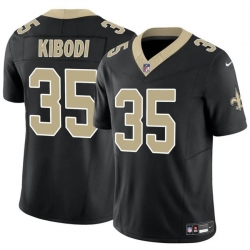 Youth New Orleans Saints 35 Jacob Kibodi Black F U S E Vapor Limited Stitched Football Jersey