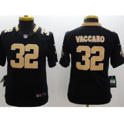 Youth Nike New Orleans Saints #32 Kenny Vaccaro Black Limited Jersey