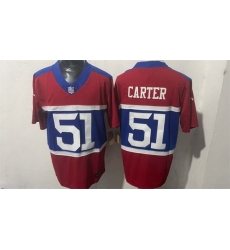 Men New York Giants 51 Abdul Carter Red F U S E Alternate 100TH Season Patch Vapor Untouchable Limited Stitched Jersey Men New York Giants 51 Abdul Carter Red F U S E Alternate 100TH Season Patch Vapor Untouchable Limited Stitched Jersey