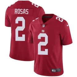 Youth Nike Giants 2 Aldrick Rosas Red Alternate Stitched NFL Vapor Untouchable Limited Jersey