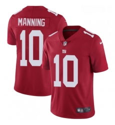 Youth Nike New York Giants 10 Eli Manning Elite Red Alternate NFL Jersey