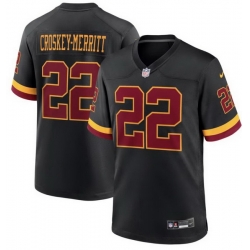 Men Washington Commanders 22 CROSKEY MERRITT Black Vapor Limited Jersey