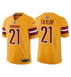 Men's Washington Commanders #21 Sean Taylor Gold Vapor Untouchable Stitched Football Jersey