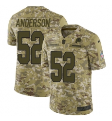 Nike Redskins #52 Ryan Anderson Camo Men Stitched NFL Limited 2018 Salute To Service Jersey