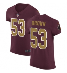 Nike Redskins #53 Zach Brown Burgundy Red Alternate Mens Stitched NFL Vapor Untouchable Elite Jersey