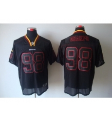 Nike Washington Redskins 98 Brian Orakpo Black Elite Lights Out NFL Jersey