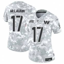 Women Washington Commanders 17 Terry McLaurin 2024 F U S E Arctic Camo Salute To Service