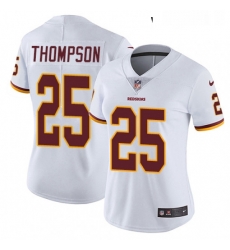 Womens Nike Washington Redskins 25 Chris Thompson White Vapor Untouchable Limited Player NFL Jersey