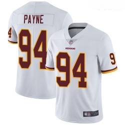 Redskins #94 Da 27Ron Payne White Youth Stitched Football Vapor Untouchable Limited Jersey