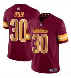 Youth Washington Commanders 30 Austin Ekeler Burgundy Vapor Limited Stitched Football Jersey