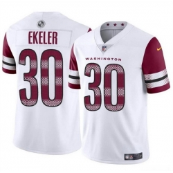 Youth Washington Commanders 30 Austin Ekeler White Vapor Limited Stitched Football Jersey