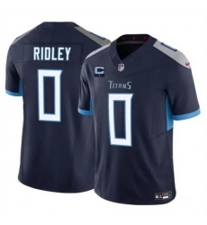 Men Tennessee Titans 0 Calvin Ridley Navy 2025 F U S E  With 1 Star C Patch Vapor Limited Stitched Football Jersey Men Tennessee Titans 0 Calvin Ridley Navy 2025 F U S E  With 1 Star C Patch Vapor Limited Stitched Football Jersey
