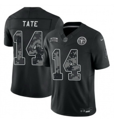 Men Tennessee Titans 14 Carnell Tate Black F U S E 2026 Salute to Service Limited Stitched Football Jersey Men Tennessee Titans 14 Carnell Tate Black F U S E 2026 Salute to Service Limited Stitched Football Jersey