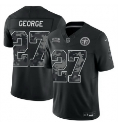 Men Tennessee Titans 27 Eddie George Black F U S E 2026 Salute to Service Limited Stitched Football Jersey Men Tennessee Titans 27 Eddie George Black F U S E 2026 Salute to Service Limited Stitched Football Jersey