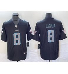 Men Tennessee Titans 8 Will Levis Black 2018 Impact Limited Stitched Jersey