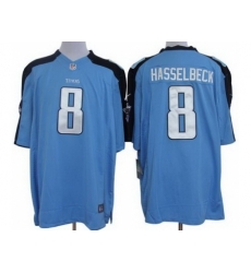 Nike Tennessee Titans 8 Matt Hasselbeck Light Blue Limited NFL Jersey