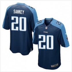 Youth NEW Titans #20 Bishop Sankey Navy Blue Alternate Stitched NFL Elite Jersey
