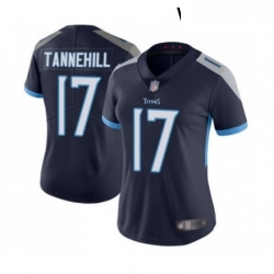 Womens Tennessee Titans 17 Ryan Tannehill Navy Blue Team Color Vapor Untouchable Limited Player Football Jersey