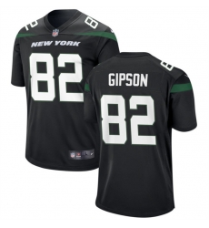 Men New York Jets 82 Xavier Gipson Black Stitched Jersey