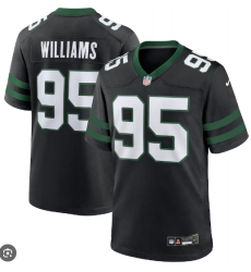 Men New York Jets #95 Quinnen Williams Black F U S E Stitched NFL Jersey