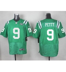 Nike Jets #9 Bryce Petty Green Mens Stitched NFL Elite Rush Jersey