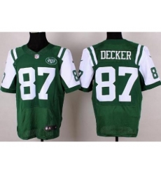Nike New York Jets 87 Eric Decker Green Elite NFL Jersey
