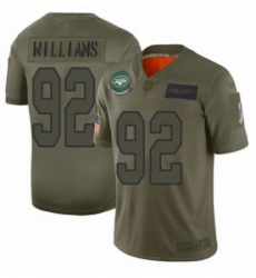 Womens New York Jets 92 Leonard Williams Limited Camo 2019 Salute to Service Football Jersey