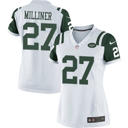Women's Nike New York Jets #27 Dee Milliner Limited White NFL Jersey