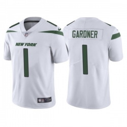 Nike New York Jets 1 Ahmad Gardner White Youth 2022 NFL Draft Vapor Untouchable Limited Jersey