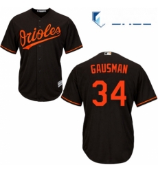 Youth Majestic Baltimore Orioles 34 Kevin Gausman Replica Black Alternate Cool Base MLB Jersey