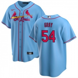 Men St  Louis Cardinals 54 Sonny Gray Blue Cool Base Stitched Baseball Jersey