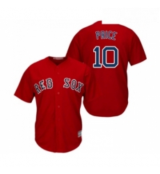 Youth Boston Red Sox 10 David Price Replica Red Alternate Home Cool Base Baseball Jersey