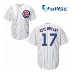 Mens Majestic Chicago Cubs 17 Kris Bryant Replica White Home Cool Base MLB Jersey