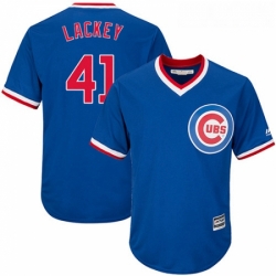 Youth Majestic Chicago Cubs 41 John Lackey Replica Royal Blue Cooperstown Cool Base MLB Jersey