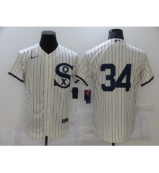 Men Chicago White Sox 34 Michael Kopech Cream Elite 2021 Field of Dreams Jersey