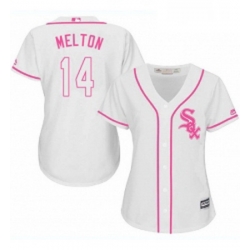 Womens Majestic Chicago White Sox 14 Bill Melton Authentic White Fashion Cool Base MLB Jersey