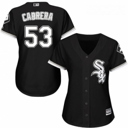 Womens Majestic Chicago White Sox 53 Welington Castillo Authentic Black Alternate Home Cool Base MLB Jersey 