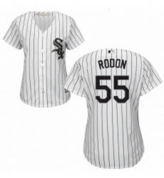 Womens Majestic Chicago White Sox 55 Carlos Rodon Replica White Home Cool Base MLB Jersey