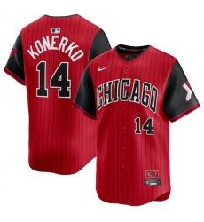 Youth Chicago White Sox 14 Paul Konerko Red Black 2025 City Connect Limited Stitched Baseball Jersey