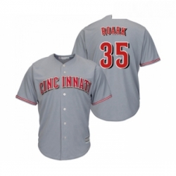 Youth Cincinnati Reds 35 Tanner Roark Replica Grey Road Cool Base Baseball Jersey 