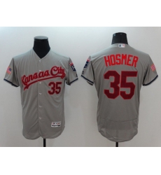 Men Kansas City Royals 35 Hosmer Grey Elite 2022 MLB Jersey