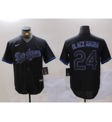 Men Los Angeles Dodgers 24  27Black Mamba 27 Black Cool Base Stitched Baseball Jersey 5