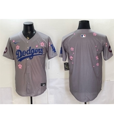 Men Los Angeles Dodgers Blank Grey 2025 Tokyo Series Limited Stitched Baseball Jersey Men Los Angeles Dodgers Blank Grey 2025 Tokyo Series Limited Stitched Baseball Jersey