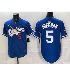Men Los Angeles Dodgers x One Piece 5 Freddie Freeman Royal Vapor Premier Limited Stitched Baseball Jersey Men Los Angeles Dodgers x One Piece 5 Freddie Freeman Royal Vapor Premier Limited Stitched Baseball Jersey