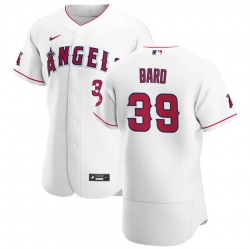 Men Los Angeles Angels 39 Luke Bard Men Nike White Home 2020 Flex Base Player MLB Jersey