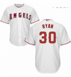 Youth Majestic Los Angeles Angels of Anaheim 30 Nolan Ryan Authentic White Home Cool Base MLB Jersey