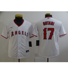 Youth Nike Los Angeles Angels 17 Shohei Ohtani White Home Stitched Baseball Jersey