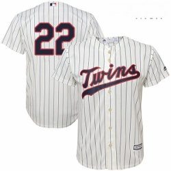 Mens Majestic Minnesota Twins 22 Miguel Sano Replica Cream Alternate Cool Base MLB Jersey